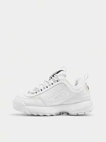 Giày Fila Disruptor II Premium dành cho nữ, màu trắng/xanh navy/đỏ - Trắng/Đỏ - Xem 3