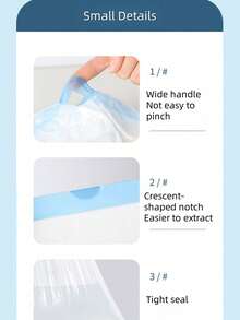 300 pezzi Sacchetti per rifiuti con laccio per cucina, bagno, camera da letto, rinforzati, senza odore, sacchetti per rifiuti monouso, sacchetti per cestini, forniture per la pulizia, uso aziendale, adatti per cucina, soggiorno, bagno, ufficio e hotel