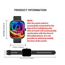 热门 2.01 英寸全屏触控智能手表，男女皆宜，通话、计步器、卡路里、多种运动模式、距离追踪、通话和久坐提醒，多功能智能手表，无线连接安卓手机