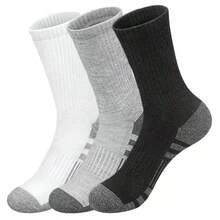 60pcs/50pcs Comfortable Sports Tennis Socks For Men, Suitable For Outdoor And Casual Wear, All Season, White Antibacterial Odor-Resistant Moisture-Wicking Athletic Socks, Thick And Comfortable For Daily Wear, Unisex Casual Socks, Cute Socks, Girls Socks, Autumn/Winter & Spring/Autumn, Mesh Details, Channeling Design, Moisture-Wicking, Soft And Smooth, Suitable For Holidays, Sports, Casual, Business And Daily Wear, Can Be Worn Year-Round, 40pcs/30pcs/24pcs/20pcs/16pcs/12pcs/10pcs/8pcs/6pcs/4pcs/2pcs - Multicolor - View 19