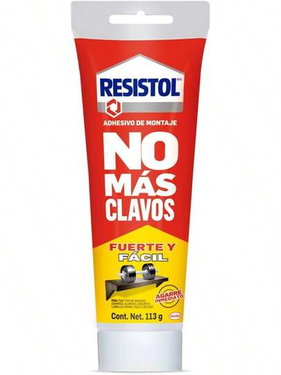 Adhesivo Resistol Blanco Fuerte Sin Clavos Para Madera Metal Cerámica 1x113g