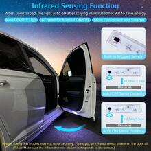 - Luces de puerta de coche recargables inalmbricas de colores para todos los coches colores de luces de puerta de coche, 2 piezas 4 piezas - colores de luces de puerta de coche - 4 luces para puerta de coche de 7 colores - Ver 3