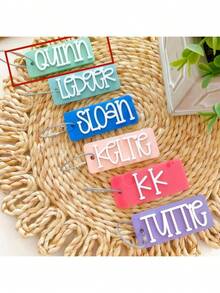 1PC Custom Acrylic Keychain, Many Colors To Choose From, Customizable Name, Personalized, Unique, Fashionable, Ideal Gift For Women, Ideal Gift For Men, Practical, Reusable, Lunch Box Tag, Backpack Tag, Anniversary Gift, Party Gift,Trinkets, For Her - Multicolor - View 26