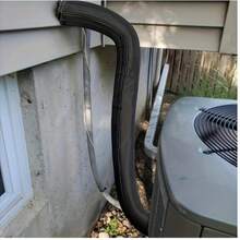 Klimaanlage Lüftungskanal Schutzabdeckung, Sonnenschutz und hitzebeständige Lüftungskanal Schutzabdeckung, 3-Schichten Schutzdesign, flexible Schutzabdeckung geeignet für den Außenbereich