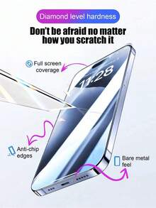 Easypie Selection 2 件超清晰、防刮、防摔高铝手机钢化膜，兼容 Apple Phone 17/17pro/17pro Max /17air/7/8/Plus、X/Xs/XS Max、11/11pro/11 Pro Max、12mini/12/12 Pro/12 Pro Max、13/13mini/13 Pro/13 Pro Max、14/14 Plus/14 Pro/14 Pro Max、15/15Plus/15Pro - 2PCS - 查看 6