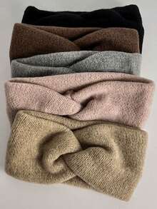 1 Stück modischer gestrickter Stirnband, warm & windundurchlässig, vielseitiger Kopfschmuck für Herbst/Winter, geeignet für Muttertag, Schulanfang, Thanksgiving, Neujahr, Valentinstag, Karneval Feiertage Frauen Schal Haarzubehör Warme Haarbänder Frauen Bandanas