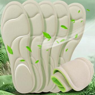 1 双柔软面包状透气防臭保暖鞋垫，厚实舒适，男女通用，吸湿排汗，可修剪鞋垫