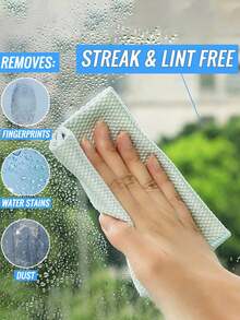 2/5/10 قطعة قماش تنظيف الزجاج من الألياف الدقيقة، قماش خالي من الوبر للنوافذ والسيارات والمطبخ والمرايا بدون ترك آثار، قابل لإعادة الاستخدام بنمط قشر السمك