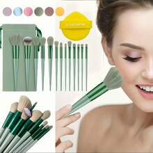 15件套化妆刷套装，包含13套化妆刷和化妆蛋，两种颜色可选，干湿两用化妆蛋，化妆必备，适合圣诞节、新年、母亲节、毕业季等节日送礼。化妆刷套装，化妆刷套装，化妆刷套装，全套化妆刷，化妆刷套装，全套化妆工具，化妆刷套装，化妆刷套装，化妆礼盒套装