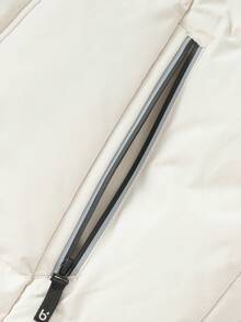 Balabala Tween Girl Long Down Coat, Thick Winter Jacket, Hooded Warm Outerwear For Boys & Girls - Light Khaki - View 7