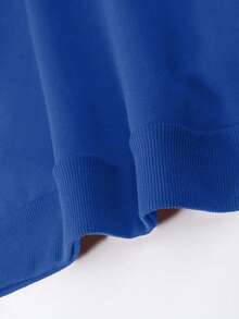 GRDR Men's Casual Solid Color Pullover Crew Neck Sweatshirt - Royal Blue - View 4