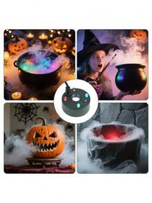1pc Household Mist Lamp Combo, Water Decor, Witch Cauldron Mister, Fish Tank Humidifier, Aquarium, Desktop Mist Fountain