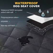 Multi-Functional Pet Car Seat Cover, Suitable For Dogs And Cats, Scratch And Dirt Resistant, Perfect For Pet Travel