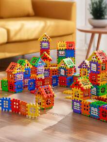 10/88pcs Building Blocks Set - Children's Construction Toy Set - Interlocking Bricks - Educational Skill Development Toy Set, Basic DIY Assembly Toy, Birthday Gift, Kindergarten Toy, Christmas Gift, Travel Toy, Kids Toy - Multicolor - View 5