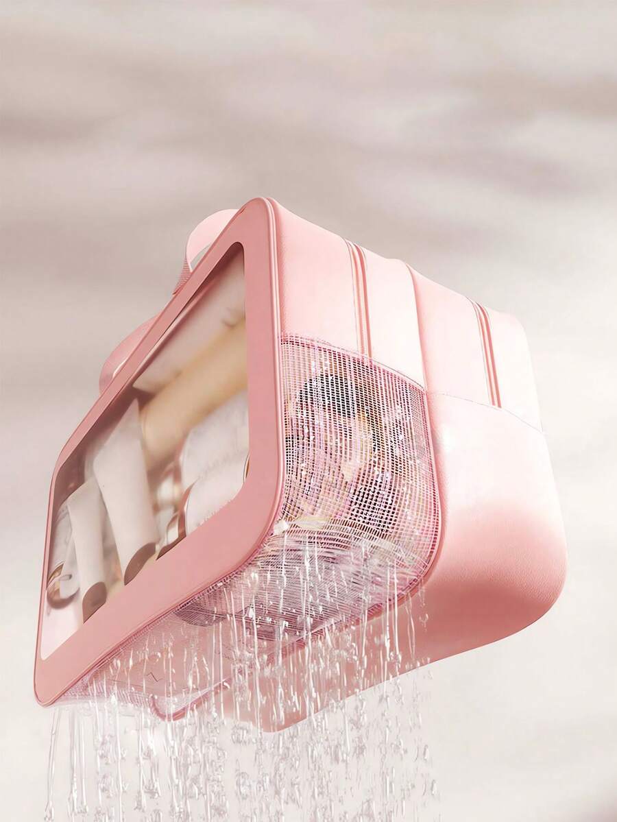 Dry-Wet Separation Double-Layer High-Fashion Travel Portable Storage Bag Waterproof Makeup Bag Dry-Wet Separation Swimming Fitness Bag Toiletry Bag, Toiletry Bag Dry-Wet Separation Portable Large Capacity Drainable Double-Layer Makeup Bag Travel Toiletry Organizer Makeup Bag, Multiple Colors Available