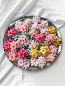 Molde de silicona con forma de flor 3D | Manualidades DIY de jabón, vela, yeso aromático | Decoración del hogar, ornamento de escritorio, fondo de fotografía