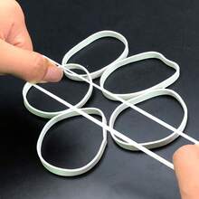 30 件高品质白色橡皮筋 5 厘米/1.97 英寸弹力橡皮筋，办公室和厨房固定配件，橡皮筋，弹力橡皮圈 - 白色 - 查看 8