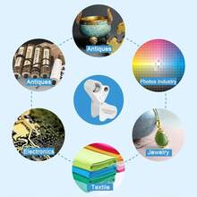 2 Lens 30x 60x Illuminated Jewelry Eye Loupe Magnifier With LED Lighting Gemstone Magnifier For Jewelry Inspection - Silver White - View 4