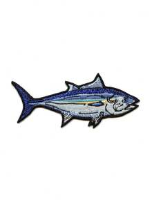 1PC Kiss My Bass Patch Funny Fishing Meme Embroidered Iron On - Multicolor - View 10