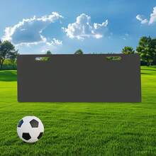 Tabellone rimbalzante per il calcio, muro di rimbalzo portatile pieghevole per il calcio, tabellone rimbalzante per esercizi di passaggio e tiro, resistente alla ruggine, all'umidità, alla corrosione, agli urti e alle deformazioni per esercizi di ricezione della palla, esercizi di tiro, intrattenimento di team building - nero - Visualizzare 3