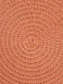 1/4/6/12 件波西米亚风格纸质圆形餐垫，防滑编织杯垫，适用于碗、盘子、杯子，适合节日、派对、生日、婚礼、晚宴、咖啡桌、家居装饰、秋冬季（注意：材质为纸，不可水洗） - 橘色 - 查看 10