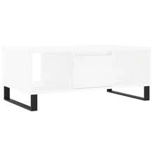Coffee Table White 90x50x36.5 Cm Engineered Wood - White - View 3