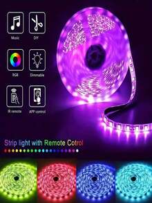 LED Streifen Licht RGB USB betrieben Farbwechsel Lichtleiste Smart Lichtleiste 44 Tasten Fernbedienung Nachtlicht Dekoration Wohnzimmer Weihnachtsparty Schlafzimmer Nachtlicht für Halloween Dekoration Licht Schlafzimmer /TV LED Licht Heim Party Dekoration