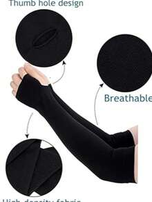 Sunscreen Ice Sleeves Men's Long Summer Arm Sleeves Women's Ice Silk Sleeves Sleeves Anti-Ultraviolet Ice Sleeves Men And Women's Sleeves Summer Outdoor Cycling Driving Hand Sleeves Arm Guards All-In-One Cool Ice Silk Sunscreen