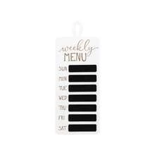 Weekly Menu Board Kitchen Wall Plaque, Farmhouse Wood Kitchen Chalkboard, Meal Planner Wall Organization For Kitchen,Dinning Room - White - View 2