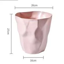 1 Stück stilvoller Großraum-Mülleimer - langanhaltend & platzsparend, einfaches gefaltetes Design - vielseitiger Papierkorb für den Innenbereich - ideal für Badezimmer, Wohnzimmer, Schlafzimmer und mehr