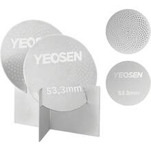 53.3mm Espresso Puck Screen With Stand Reusable Espresso Filte 0.8mm Thickness Metal Coffee Filter Mesh Plate For Espresso Portafilter Filter Basket (2Pack) - 53.3MM - View 9