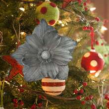 Artificial Christmas Flower Insert Festive Tree Vase Decoration Picks For DIY Craft Wreath Home Holiday Decor - Silver - View 5