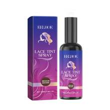 EELHOE Lace Tint Spray For Wigs Waterproof Lace Tint Melting Mousse Spray Brown Lace Wig Invisible Glue Hair And Wig Styling Hair Care - 100ml - 查看 12