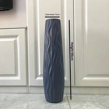 1 chiếc bình nhựa trang trí sàn lớn, bình không vỡ, đồ trang trí nhà sáng tạo, bình cao 22,63 inch, thích hợp để trên sàn, trang trí bàn trong phòng khách, văn phòng tại nhà hiện đại, phòng ngủ, nhà nông trại, tiệc cưới ngày lễ, trang trí nhà cửa, trang trí nhà bếp, trang trí bàn phòng khách - Nhiều màu - Xem 3