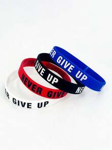 Nothing Is Impossible, Exceed Your Expectations Inspirational Silicone Wristband, Suitable For Fitness, Workout, Sports, Basketball, Weightlifting, Team Sports - Multicolor - View 22