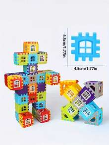 10/88pcs Building Blocks Set - Children's Construction Toy Set - Interlocking Bricks - Educational Skill Development Toy Set, Basic DIY Assembly Toy, Birthday Gift, Kindergarten Toy, Christmas Gift, Travel Toy, Kids Toy - Multicolor - View 10