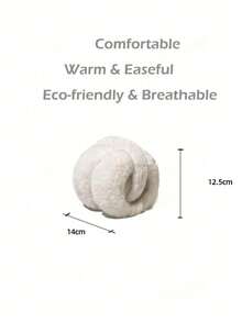 毛绒耳套冬季女士时尚冬季保暖耳罩可折叠学生防冻耳套冬天保暖 - 咖啡棕 - 查看 2