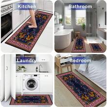 1 tấm thảm trải sàn họa tiết cổ điển, thảm thoát nước thích hợp cho nhà bếp, phòng khách, lối vào, ban công, trang trí nhà cửa, chống trượt, quán cà phê, quầy bar, ngày lễ, tiệc tùng, phòng ngủ, trang trí phòng tắm - Nhiều màu - Xem 8