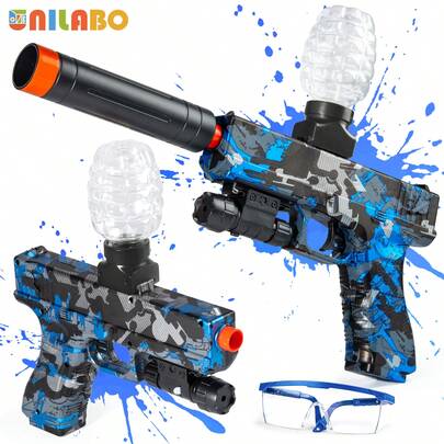 unilabo 2025 New Electric Blaster Gun Toy - High Precision Shooting Toy With Goggles | Suitable For Outdoor Fun Party Games - Ideal Festival Birthday GiftS For Boys Girls(No Bullets)