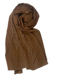 1 Piece Ladies High Quality Solid Color Soft Shimmer Diamond Crepe Crinkle Satin Silk Hijab Scarf Plain Glitter Shiny Muslim Tudung Shawl