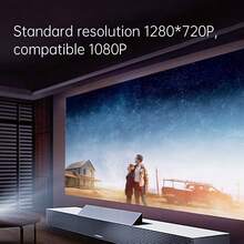 YJMOYE YJMOYE Mini Projektor, tragbarer 1080P Smart Movie Projektor Heimkino Kurzdistanz 150 Zoll Kino WLAN6 Smartphone Kabellos Spiegeln kompatibel mit Android/iOS