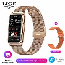 LIGE Smart Talk Watch/With Heart Rate/Blood Oxygen/Blood Pressure/Sleep Monitor/Fitness Tracker/Sports Mode/Steps/Calories/Counter Activity/Health Tracker IP67 Waterproof/Call And Message Notification/Multiple Sports Modes For Men Miss - 1 Set - View 13