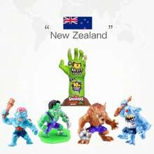 ZURU ZURU Licensed Smashers Horror House - 11-elementowy zestaw Mystery Toy Box 26,5 cm z dłonią potwora | Zbuduj 4 losowe potwory | Zestaw przygodowy dla dzieci na prezent