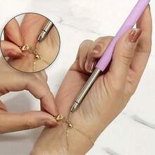 1 pièce/2 pièces Aide-fermoir de bracelet en acier inoxydable, aide-bijou pour fermoir de bracelet, outil portable pour bijoux et équipement de crochetage de bracelet, outil de fixation de bracelet réglable - aide-bijou facile à utiliser pour les femmes