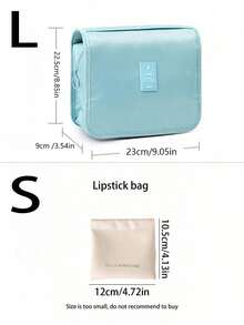 Grand sac de toilette de voyage, sac cosmétique portable à suspendre, sac de rangement cosmétique, sac de rangement pour outils de beauté, sac cosmétique léger, organisateur de maquillage cosmétique, sac de rangement avec séparation humide et sèche - Multicolore - Voir 9