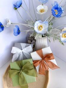 1 Rolle silbrig glänzendes DIY-Band, 4 cm x 4,6 m Blumen-Verpackungsband, Geschenkverpackung für Geburtstage, Geschenkverpackungsband, geeignet für Hochzeitseinladungen, DIY-Basteleien, Schleifen-Herstellung, Hochzeitsdekoration, Brautstrauß, Geschenkverpackung, Weihnachtsgeschenkverpackung, Partydekorationen