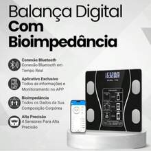 Titanium Bluetooth Digital Bioimpedance Scale – Up To 180kg - 黑色 - 查看 4