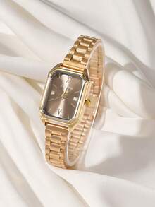 1 件 CARYINO 简约时尚金色/银色女士手表，可调节表带，适合日常佩戴、约会、生日礼物 - 均碼 - 查看 8