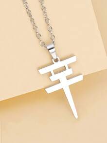 1pc Simple Tokyo Hotel Symbol Stainless Steel Women's Lock Bone Chain DIY Charms.Charms For Jewelry Making,Trinkets,Wedding Items, Charm Bracelet,Charms.Birthday Parties, Christmas Decorations, Adult Craft Supplies,Suitable For Earrings, Necklaces, Amulets, Bracelets DIY Jewellery Making. - Tokyo Hotel - View 7