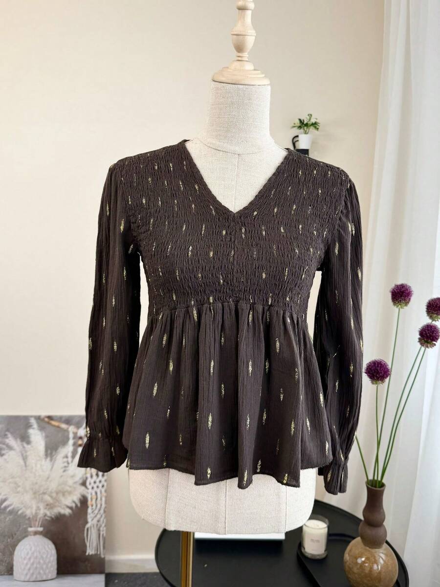 Women Tops - Chocolate Brown - View 1